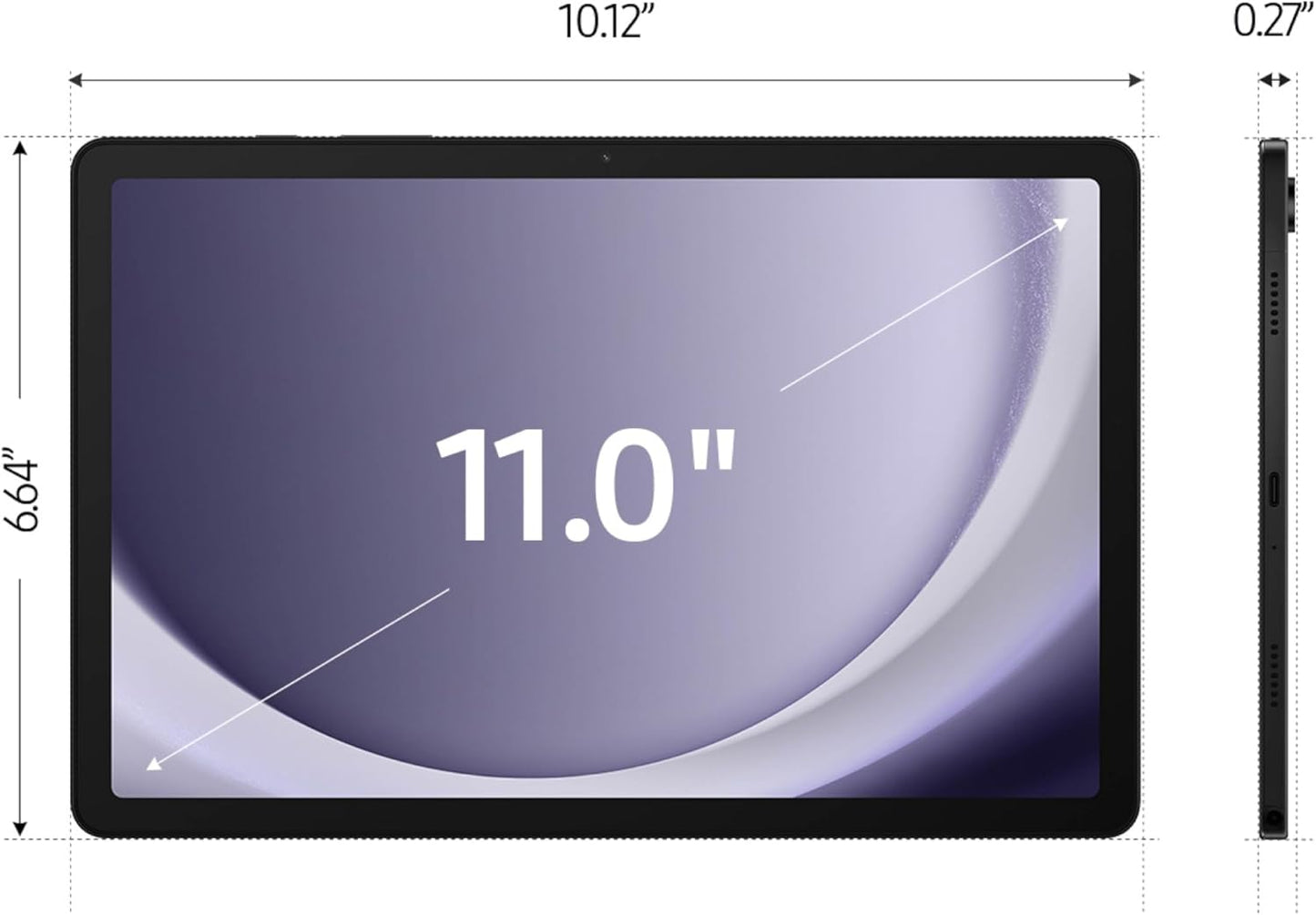 Galaxy Tab A9+ Tablet 11” 64GB Android Tablet, Big Screen, Quad Speakers, Upgraded Chipset, Multi Window Display, Slim, Light, Durable Design, US Version, 2024, Graphite