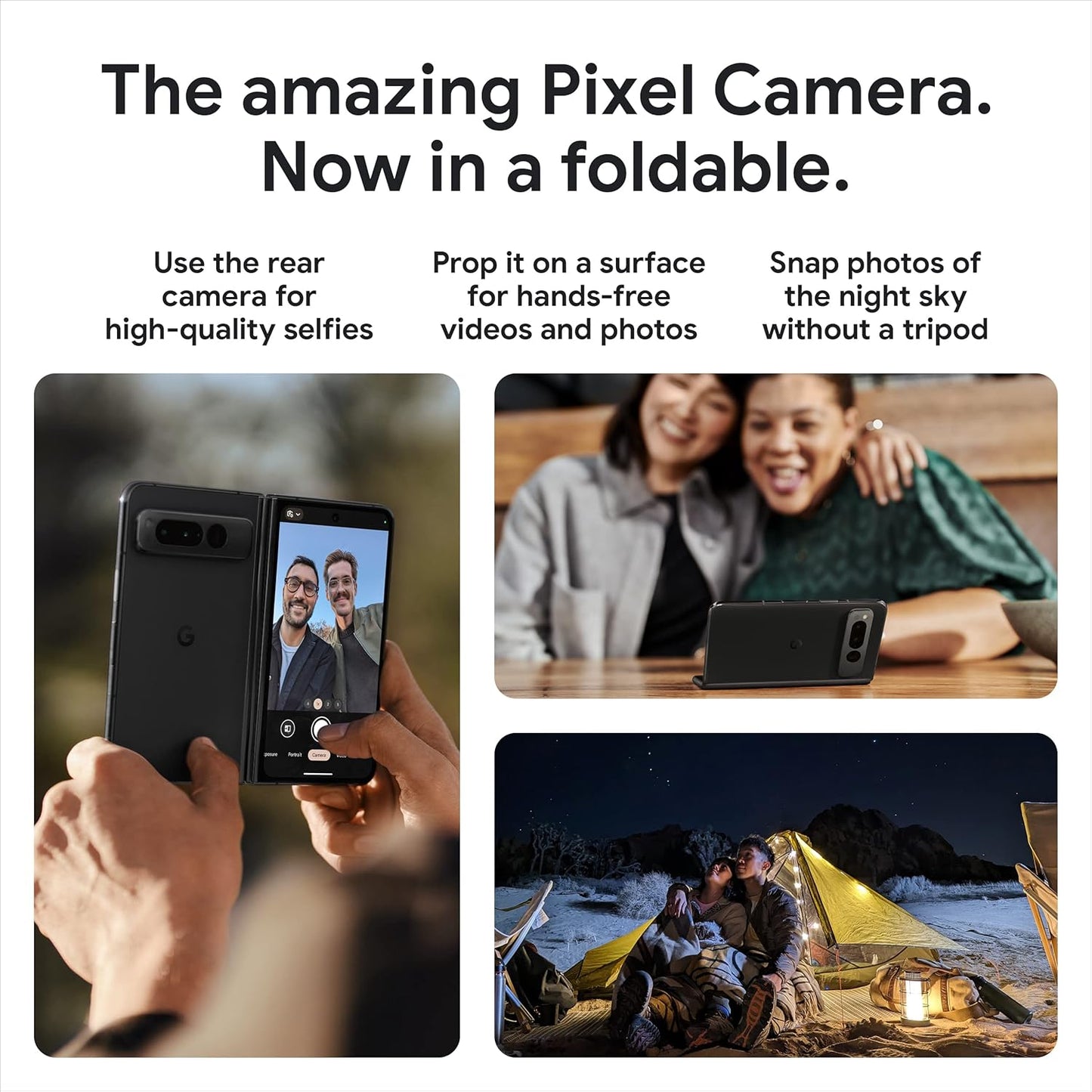 Pixel Fold - Unlocked Android 5G Smartphone with Telephoto Lens and Ultrawide Lens - Foldable Display - 24-Hour Battery - Obsidian - 256 GB