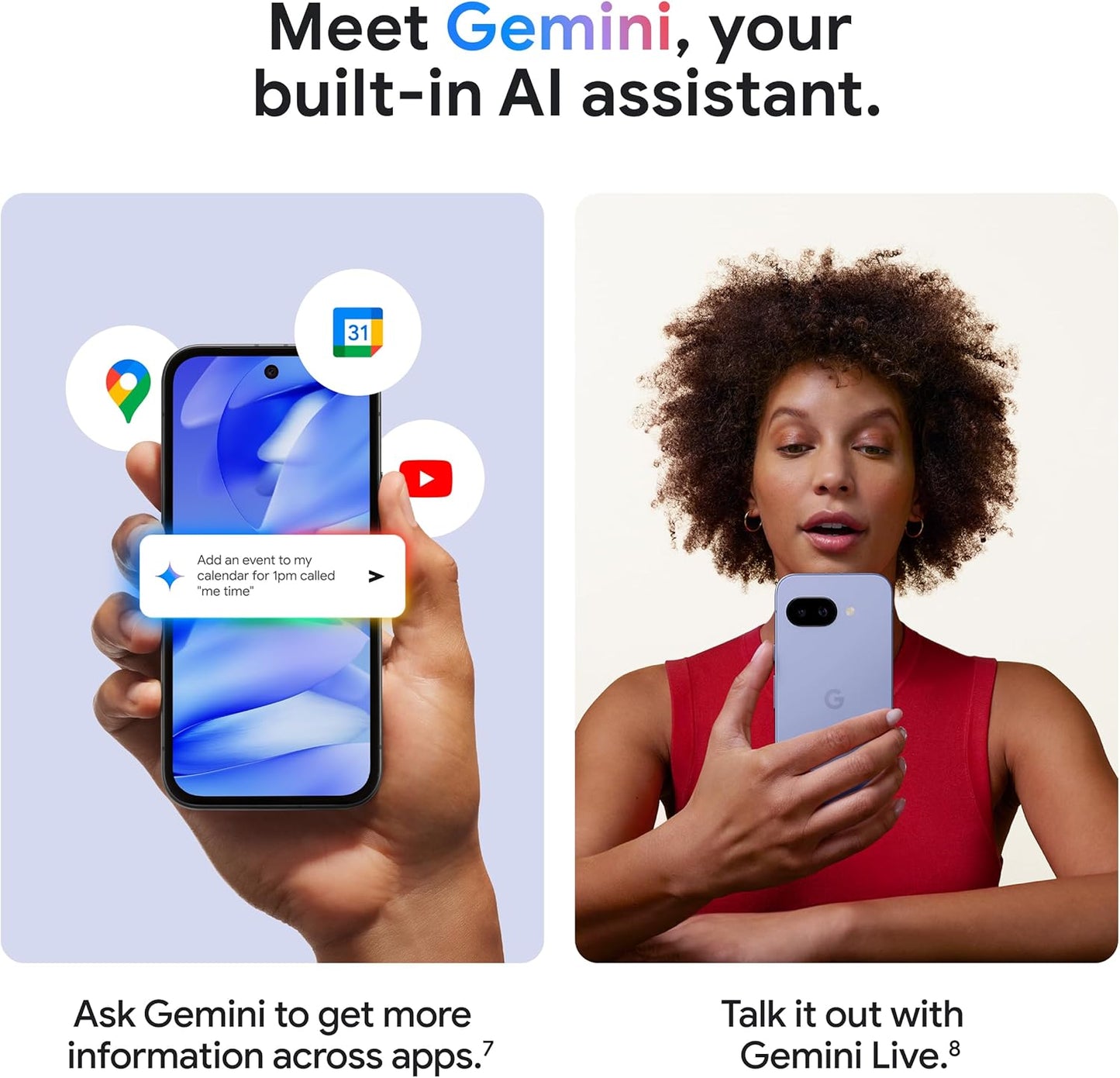 Pixel 9a with Gemini - Unlocked Android Smartphone with Incredible Camera and AI Photo Editing, All-Day Battery, and Powerful Security - Obsidian