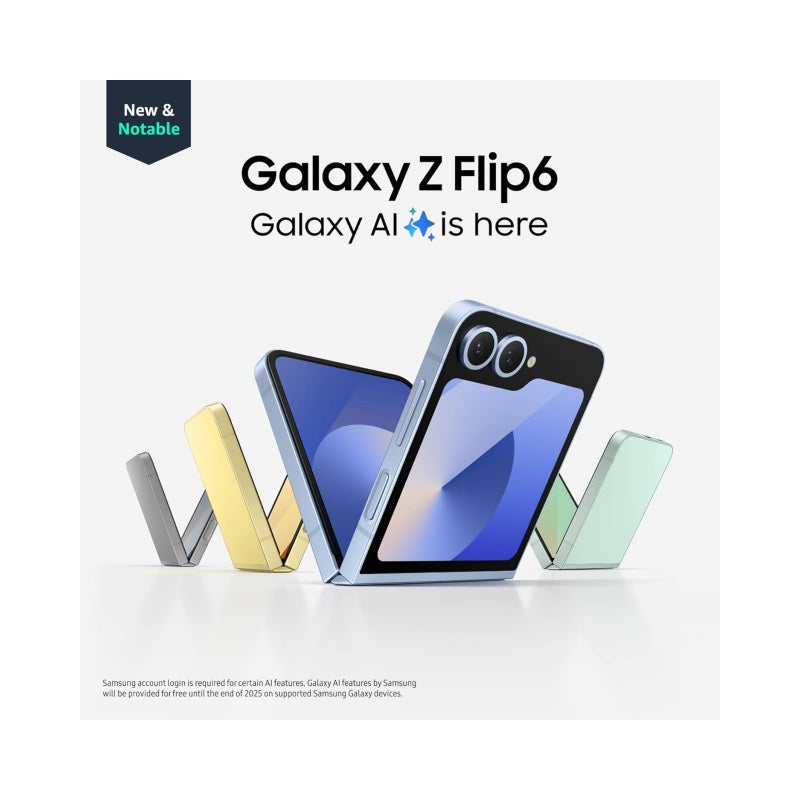 Galaxy Z Flip6, 512GB Unlocked Android Smartphone, FlexCam, Photo Assist, Camcorder Mode, Live Interpreter, Compact Foldable Design, Pocket-Sized Portability, 2024, US 1 Yr Warranty, Yellow