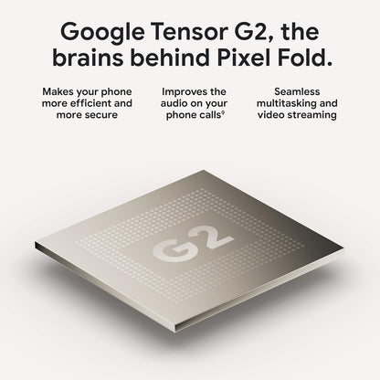 Pixel Fold - Unlocked Android 5G Smartphone with Telephoto Lens and Ultrawide Lens - Foldable Display - 24-Hour Battery - Obsidian - 256 GB
