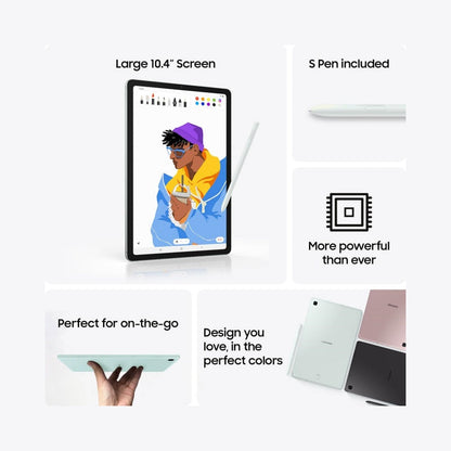 Galaxy Tab S6 Lite (2024) 10.4" 64GB WiFi Android Student Tablet, S Pen for Note-Taking, Gaming Ready, Long Battery Life, Expandable Storage, US Version, Oxford Gray